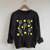 Tennis Balls & Tennis Racquets Sweatshirt