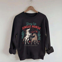 Giddy Up Jingle Horse Christmas Sweatshirt