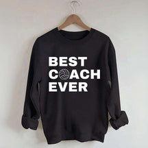 Best Coach Ever Volleyball Sweatshirt