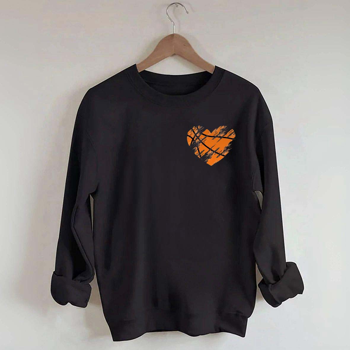 Retro Heart Basketball Mama Sweatshirt