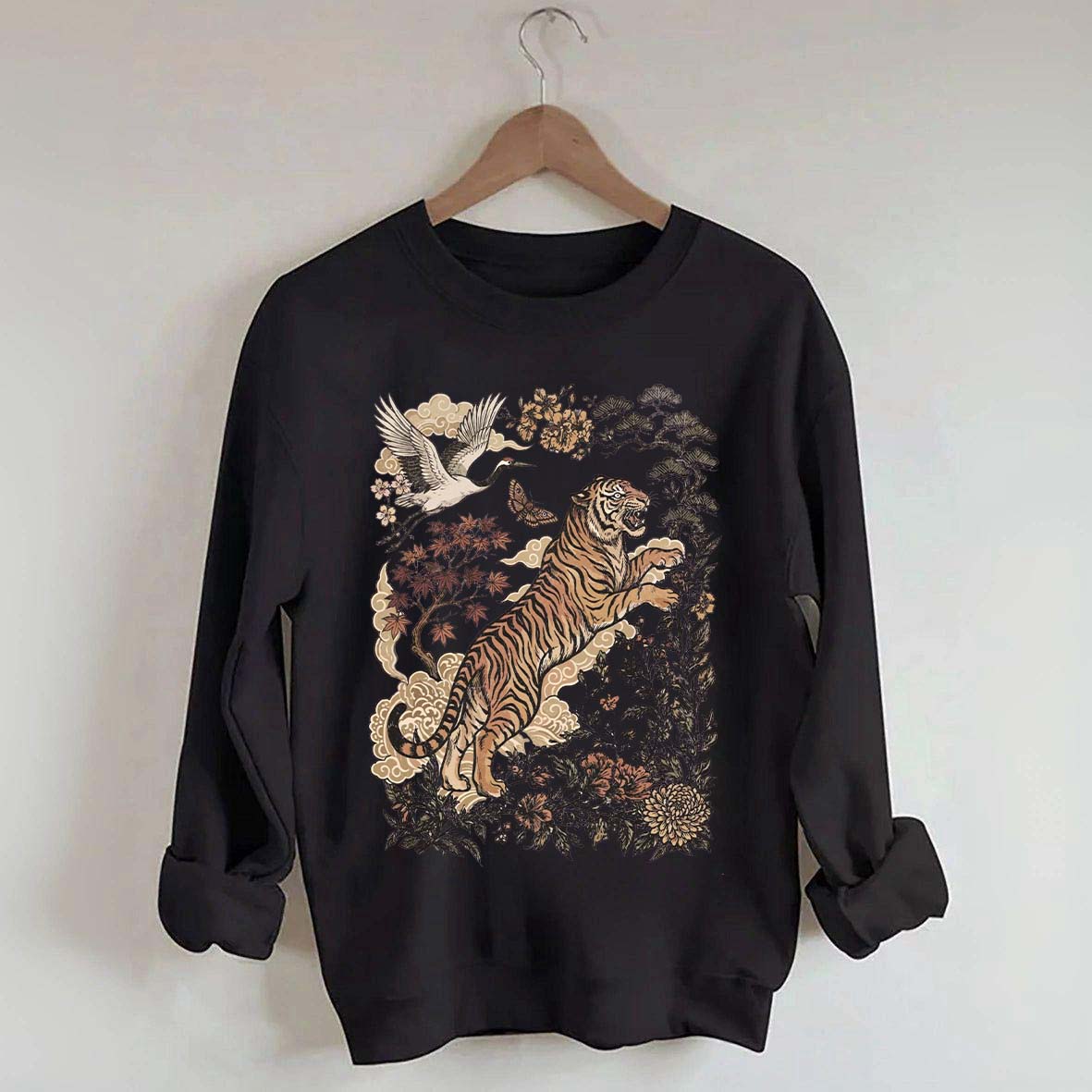 Retro Tiger Wild Cat Sweatshirt