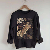 Retro Tiger Wild Cat Sweatshirt