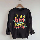 Just Girl Who Loves Hockey Sweatshirt