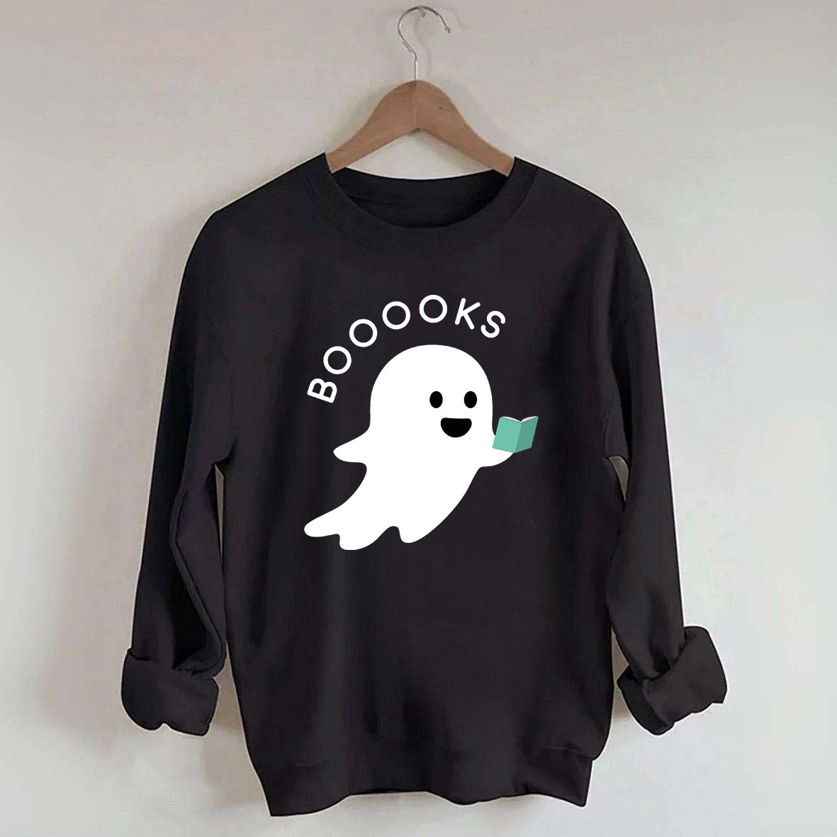 Ghost Books Reader Booooks Cute Sweatshirt