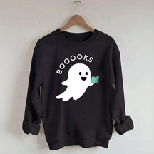 Ghost Books Reader Booooks Cute Sweatshirt