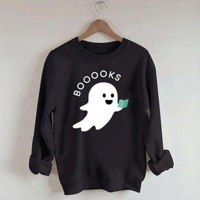 Ghost Books Reader Booooks Cute Sweatshirt