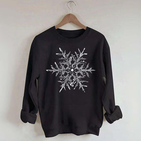 Minimalist Vintage Snowflake Sweatshirt
