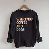 Cute Weekends Coffee And Dogs Sweatshirt