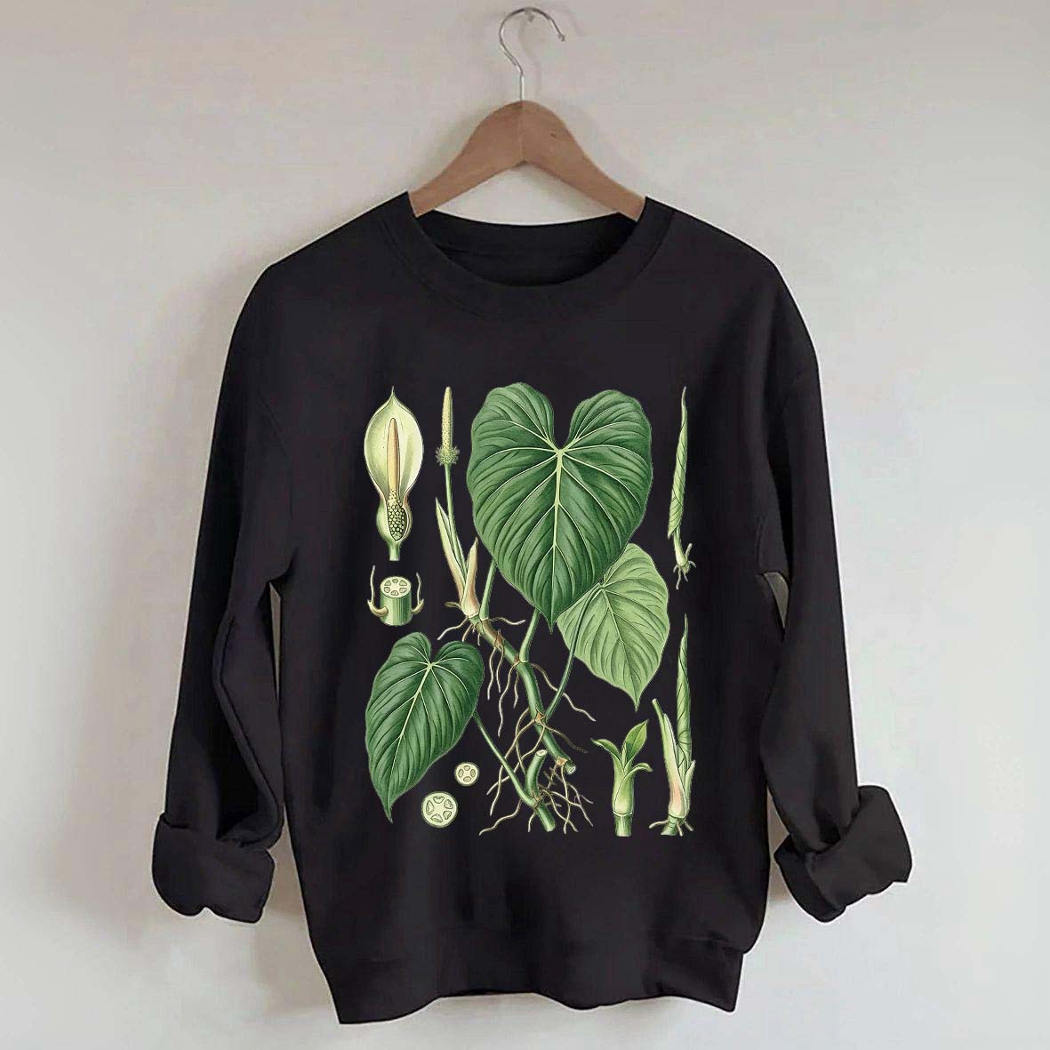 Philodendron Vintage Plant Anatomy Sweatshirt