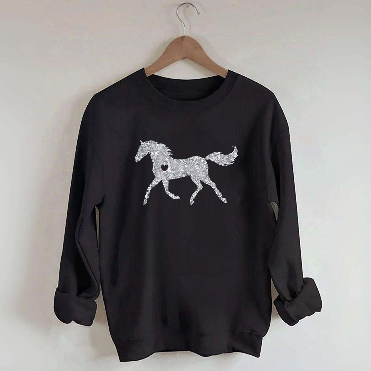 Glitter Horse Sweatshirt