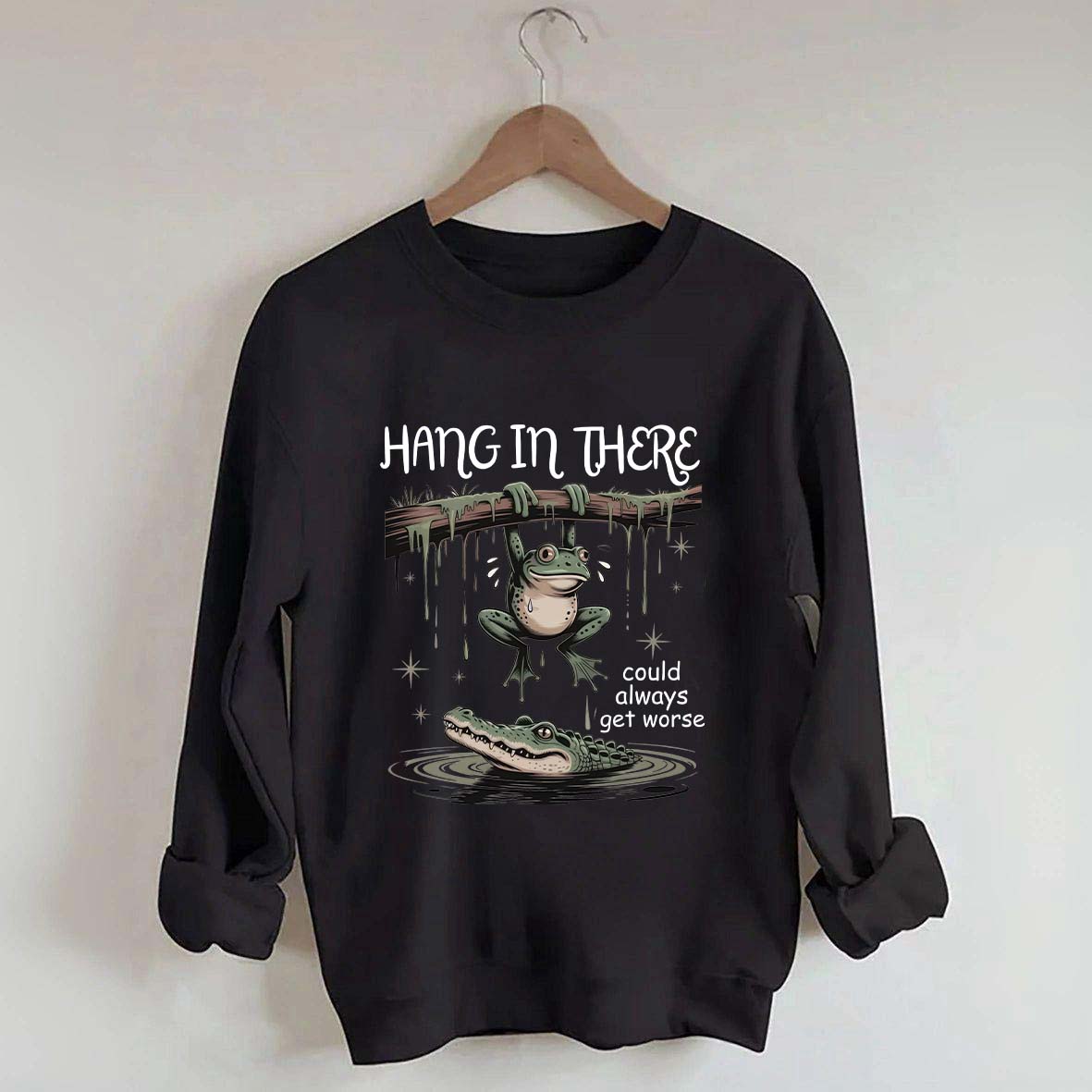Sassy Frog Hang In There Sweatshirt