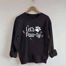 Lets Paw-Ty Dog Birthday Party Sweatshirt