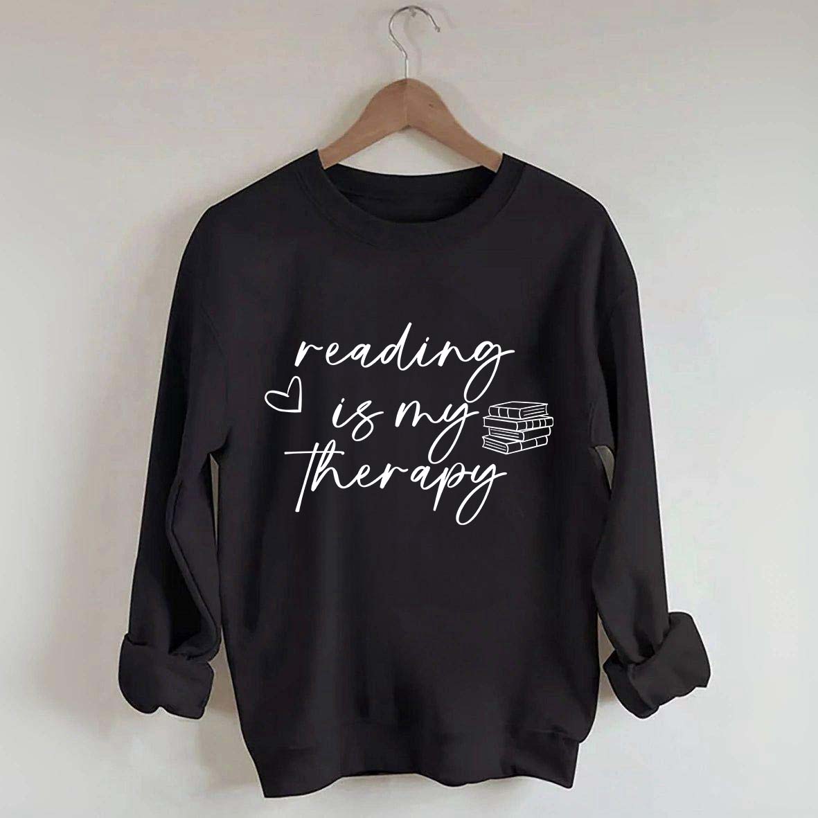 Cute Reading Is My Therapy Sweatshirt