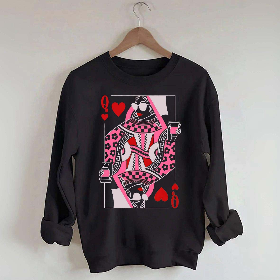 Queen of Hearts Coffee Sweatshirt