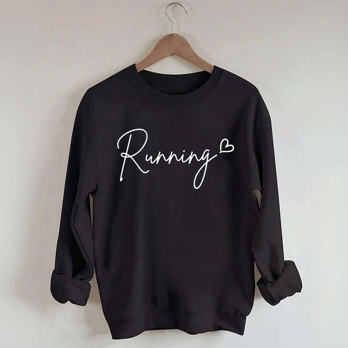 Minimal Running Marathon Heart Sweatshirt