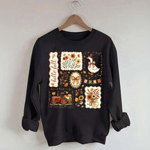 Hello Fall Goose Floral Sweatshirt