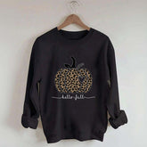 Hello Fall Leopard Pumpkin Sweatshirt
