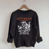 Sourdough Bread Kitty Biscuit Sweatshirt