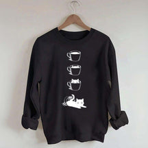 Coffee Cat Lover Sweatshirt