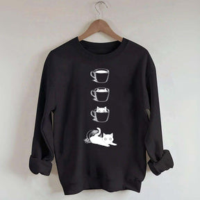 Coffee Cat Lover Sweatshirt