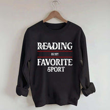 Retro Reading Is My Favorite Sport Sweatshirt