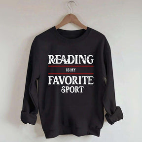 Retro Reading Is My Favorite Sport Sweatshirt
