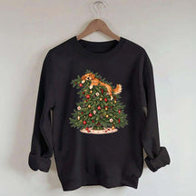 Christmas Tree Dogs Cute Sweatshirt