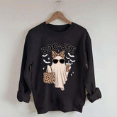 Boo-Jee Ghost Leopard Sweatshirt