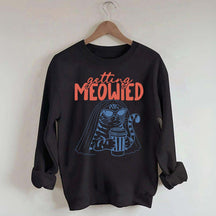 Getting Meowied Funny Cat Bride Sweatshirt