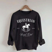 Custom Horse Equestrian Social Club Sweatshirt