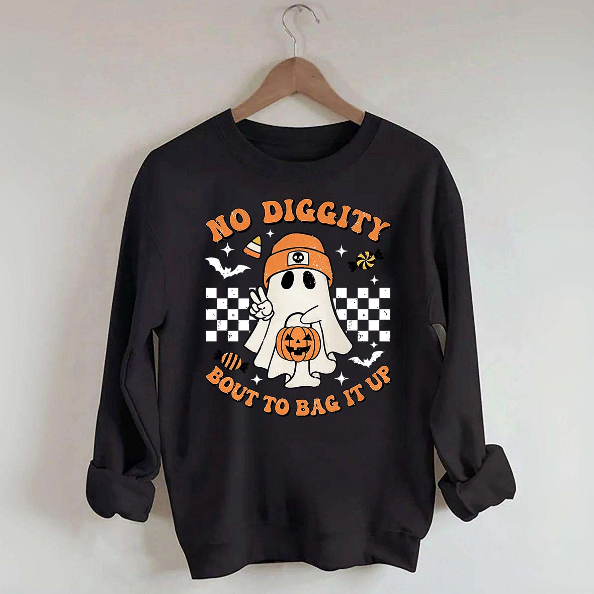 Funny No Diggity Bout To Bag It Up Sweatshirt