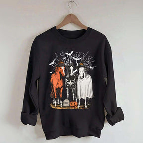 Retro Horse Halloween Sweatshirt