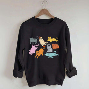 Funny Retro Cat Sweatshirt
