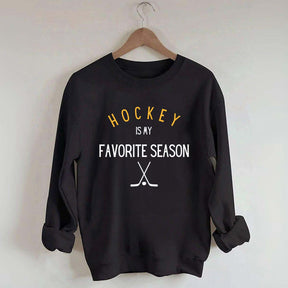 Hockey is My Favorite Season Simple Sweatshirt