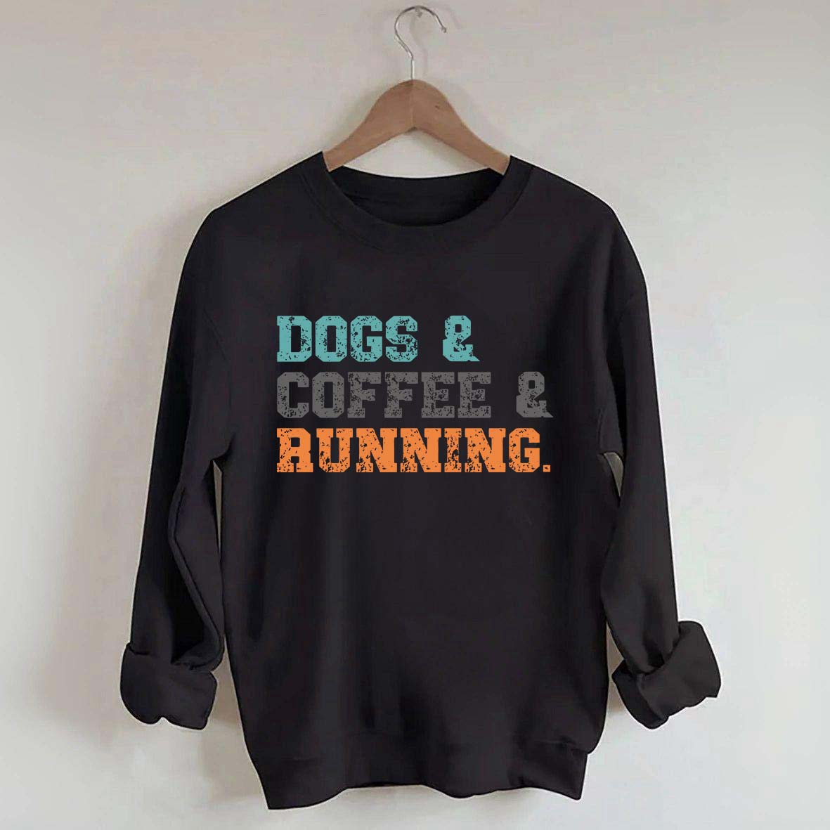 Dogs Coffee Running Relaxation Sweatshirt