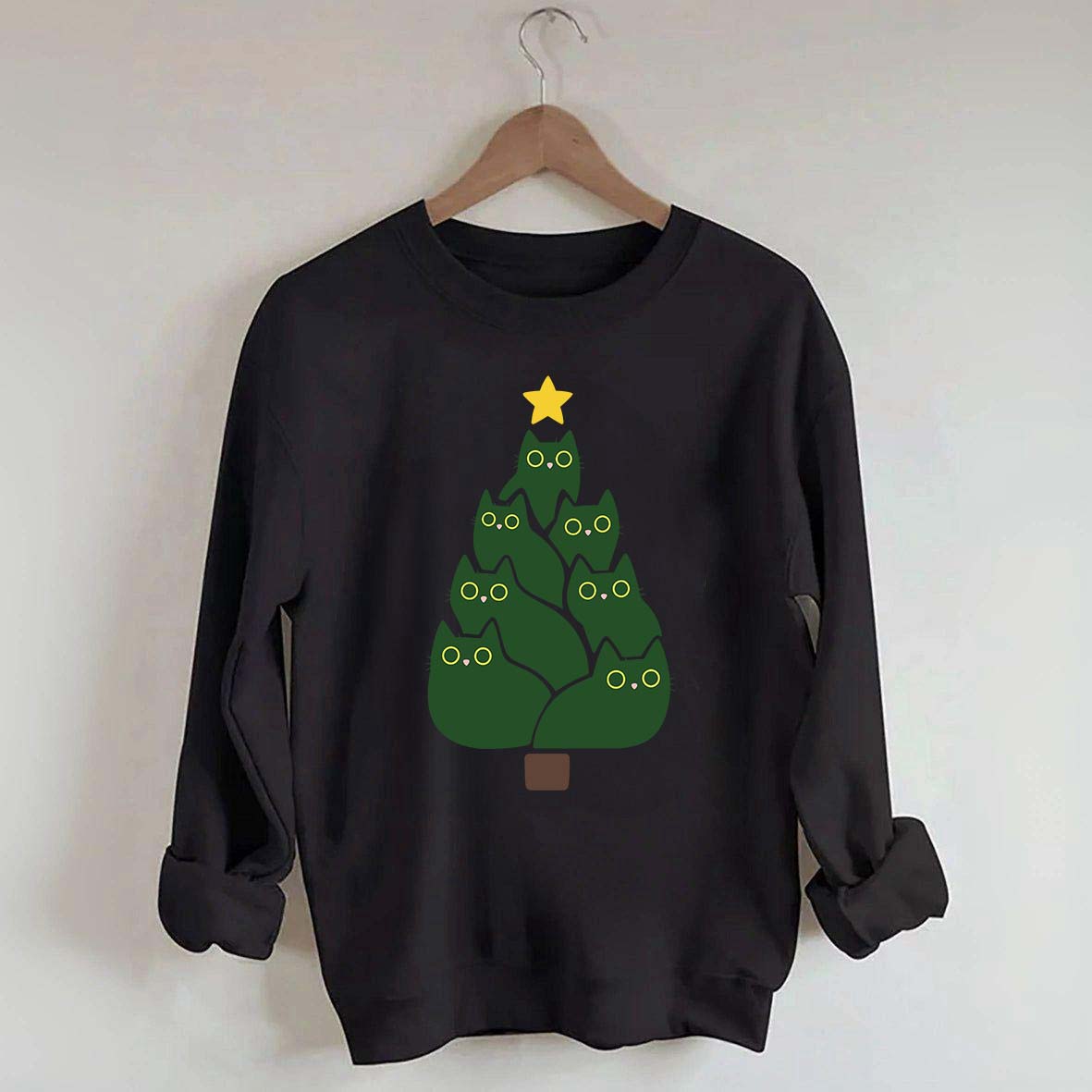Cat Christmas Tree Lover Sweatshirt