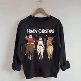 Howdy Christmas Western Cowgirl Rodeo Sweatshirt