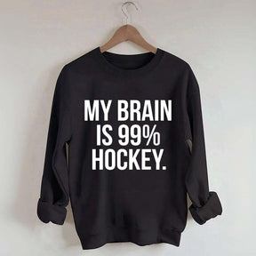 My Brain Is 99% Hockey Sweatshirt