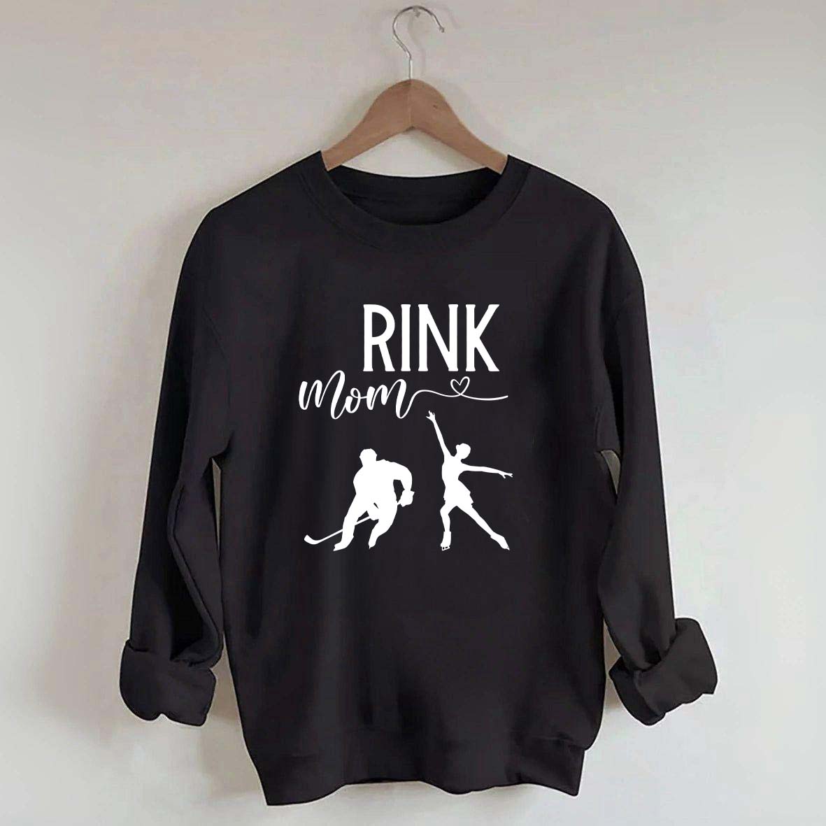 Rink Mom Hockey And Figure Skating Mom Sweatshirt