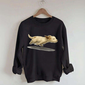 Cute Running Dog Sweatshirt
