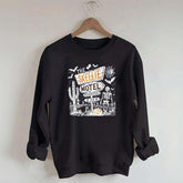 Skellie Motel Funny Halloween Trendy Sweatshirt