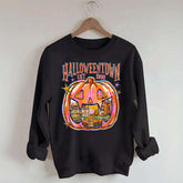 Comfort Colors Halloween Town Pumpkin Sweatshirt