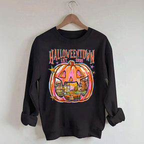 Comfort Colors Halloween Town Pumpkin Sweatshirt