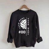 Custom Name Number Volleyball Sweatshirt