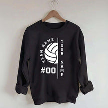 Custom Name Number Volleyball Sweatshirt