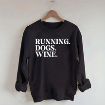 Running Dogs Wine Sweatshirt