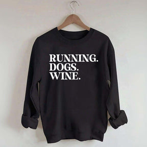 Running Dogs Wine Sweatshirt