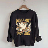 Retro Make Art Not War Sweatshirt