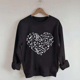 Music Notes Heart Lover Sweatshirt