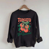 Fresh Garden Vegetable Tomato Girl Swwatshirt